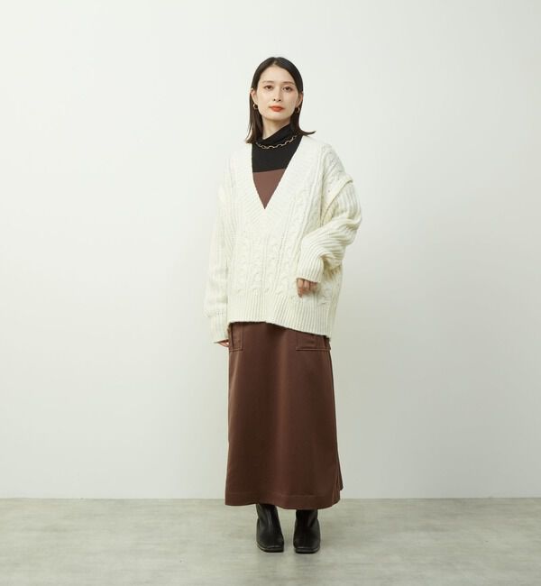 SOFFITTO「サテンカーゴキャミワンピース」|ワンピース|