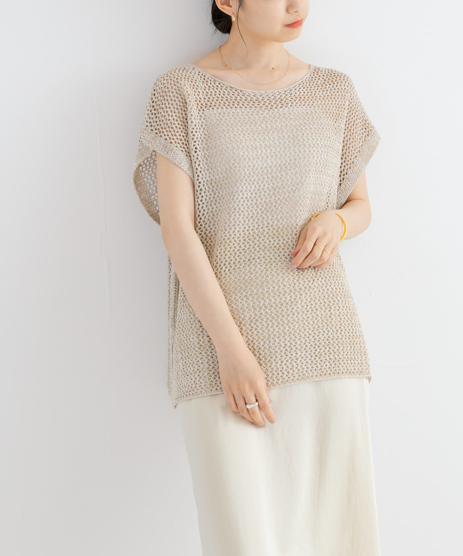 URBAN RESEARCH「メランジメッシュニット」|ニット・セーター|