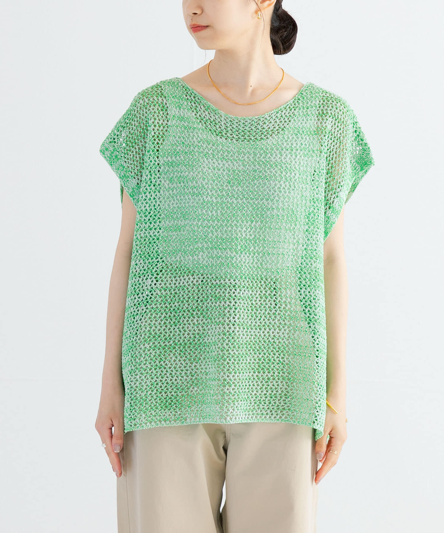 URBAN RESEARCH「メランジメッシュニット」|ニット・セーター|