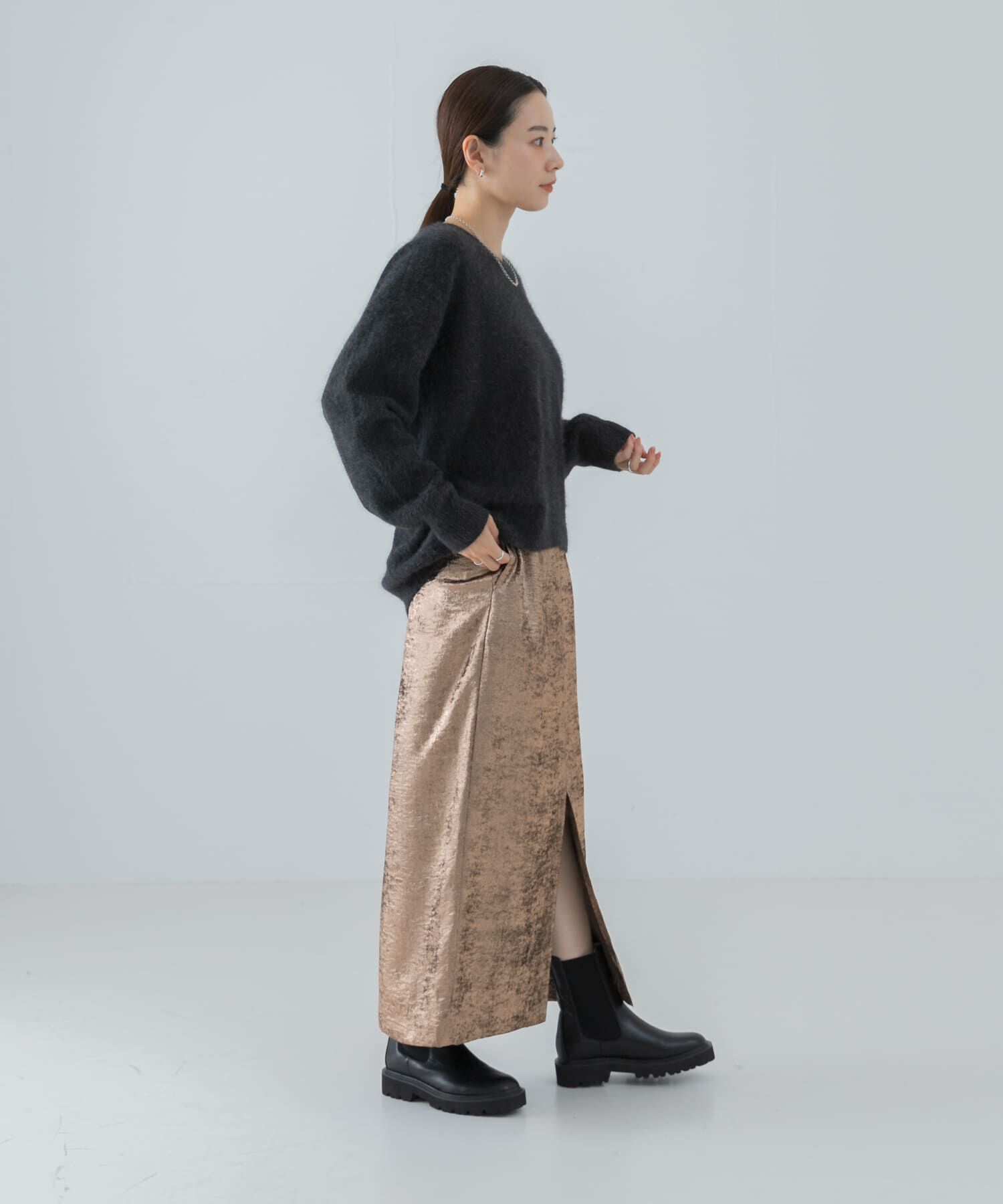 URBAN RESEARCH「グリッターロングスカート」|スカート|