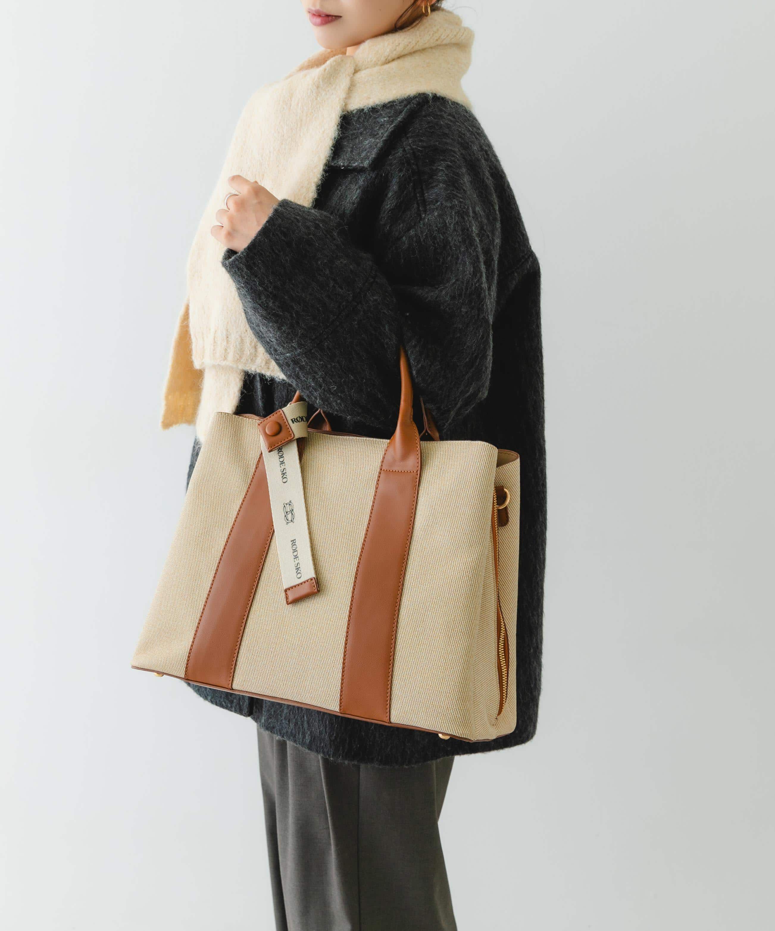 RODE SKO「ロゴリボン付A4トートバッグ」|トートバッグ|