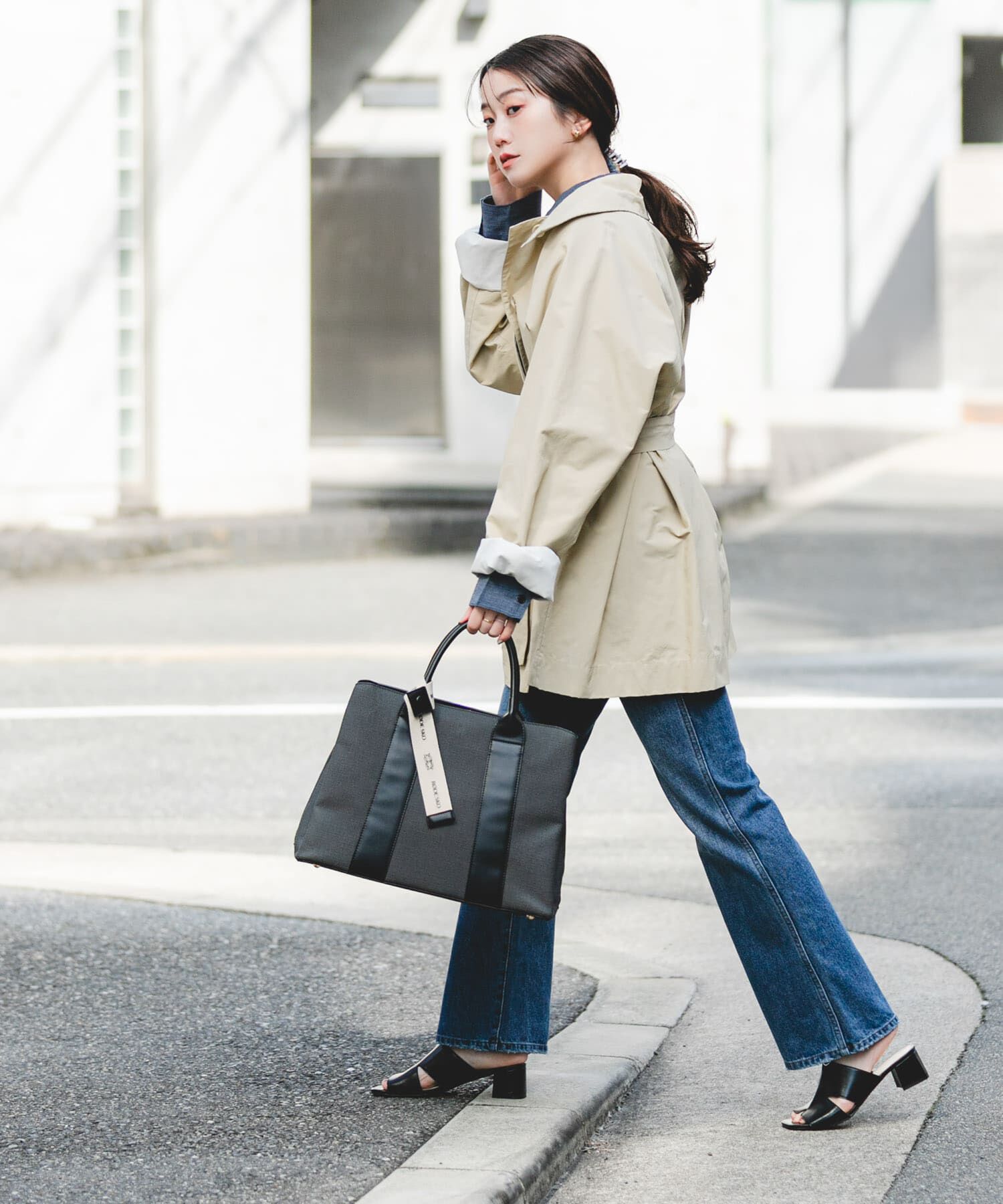 RODE SKO「ロゴリボン付A4トートバッグ」|トートバッグ|