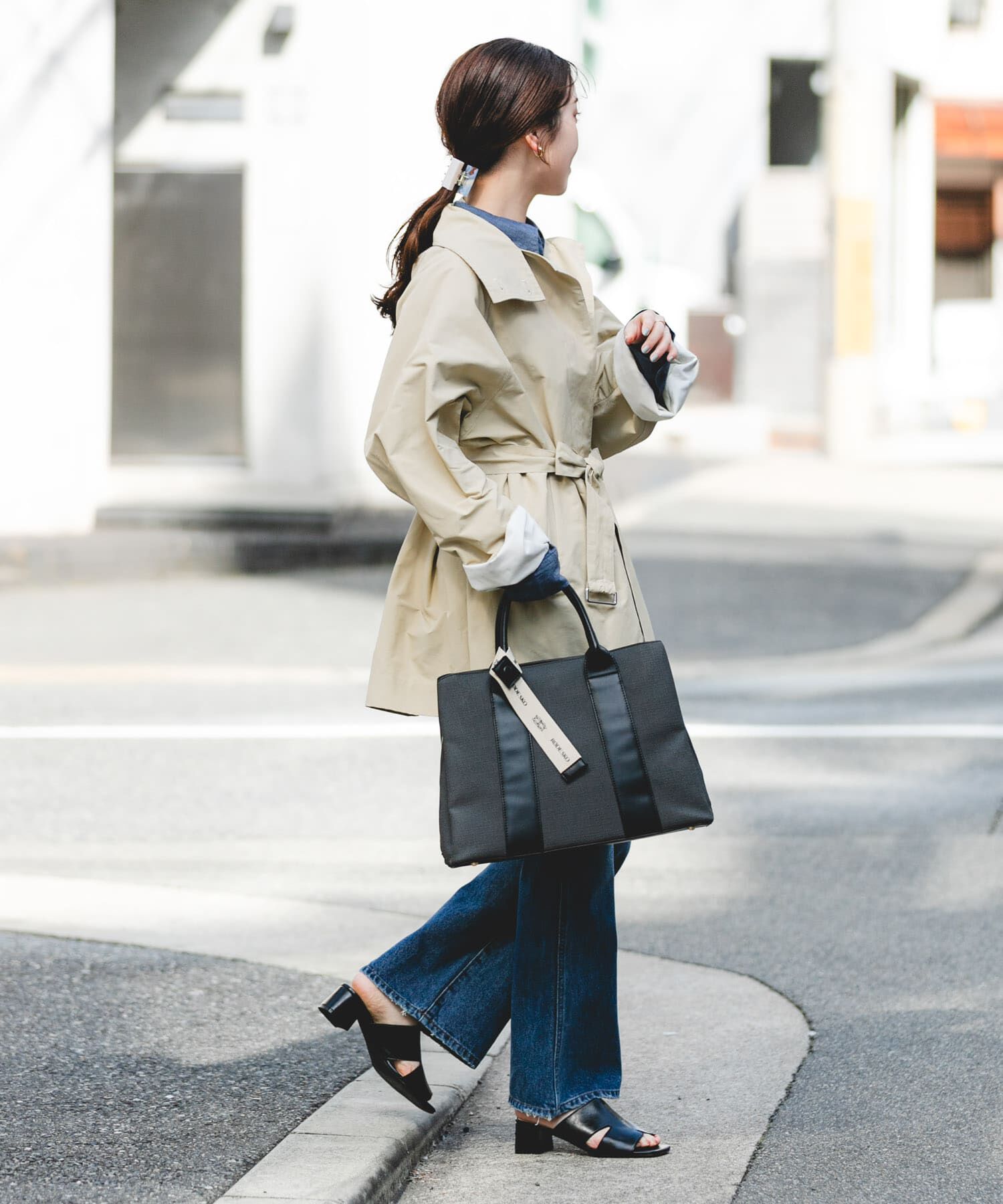 RODE SKO「ロゴリボン付A4トートバッグ」|トートバッグ|