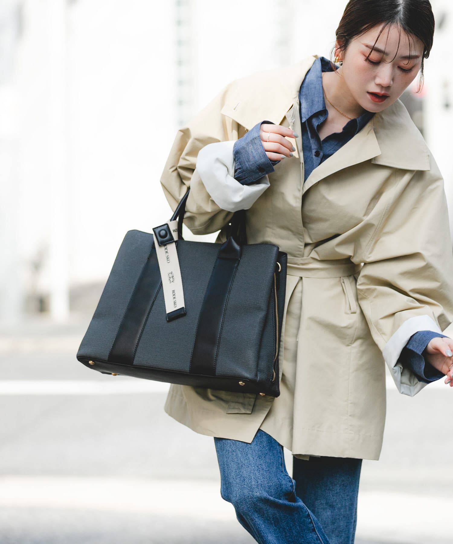 RODE SKO「ロゴリボン付A4トートバッグ」|トートバッグ|