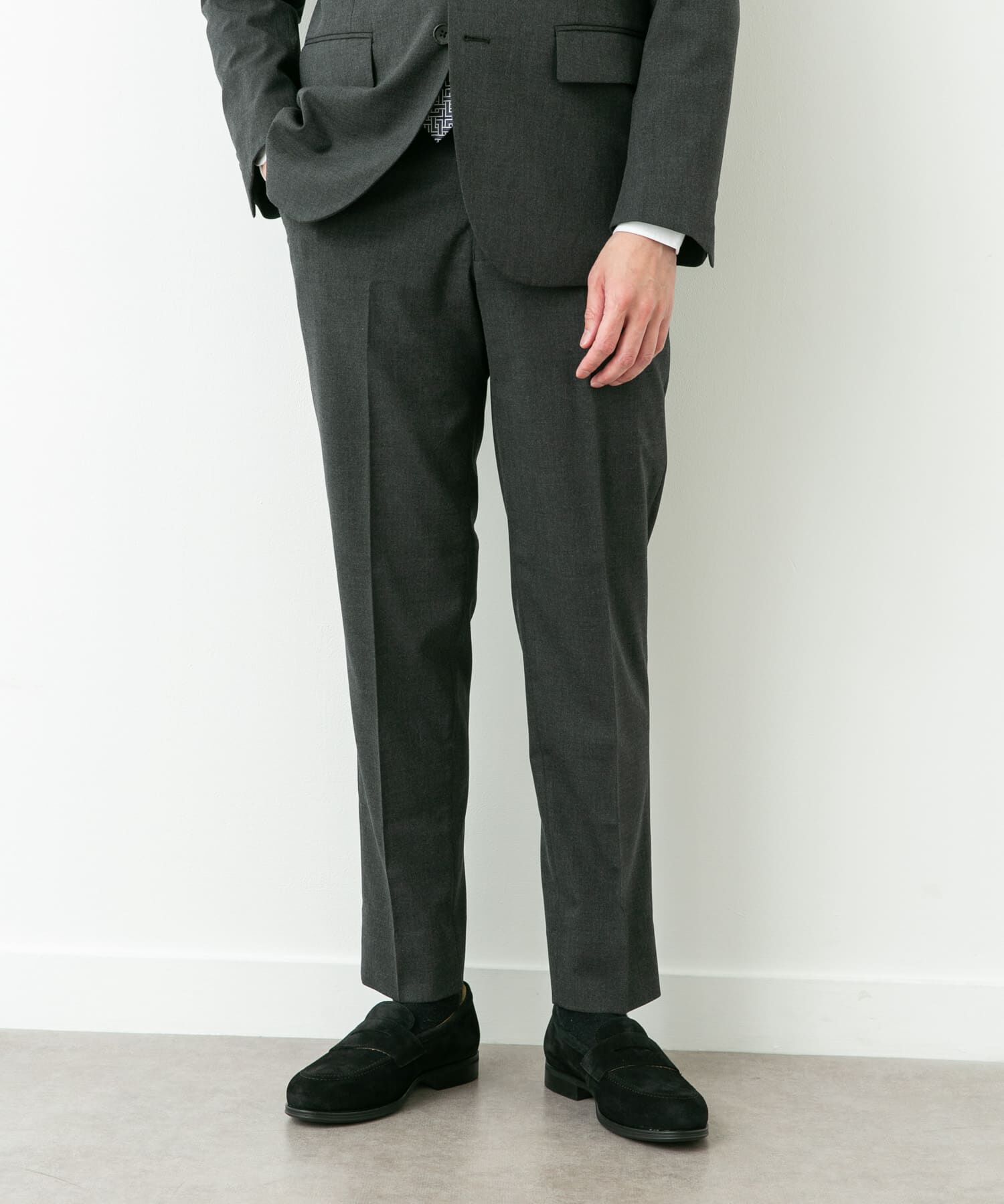 URBAN RESEARCH DOORS「LIFE STYLE TAILOR　ウールライクコンフォータブルスマートパンツ」|スラックス|グレー
