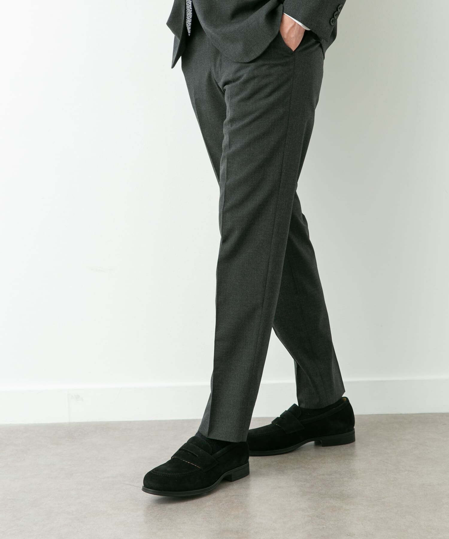 URBAN RESEARCH DOORS「LIFE STYLE TAILOR　ウールライクコンフォータブルスマートパンツ」|スラックス|