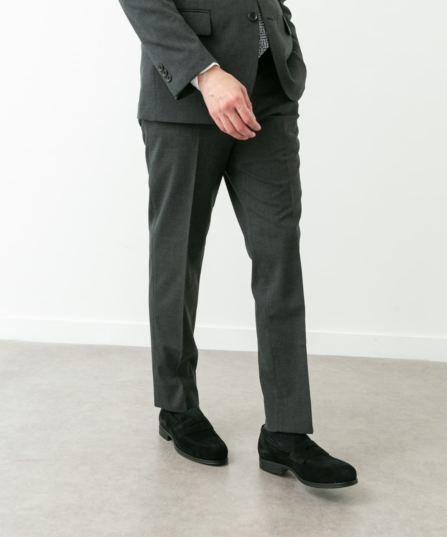 URBAN RESEARCH DOORS「LIFE STYLE TAILOR　ウールライクコンフォータブルスマートパンツ」|スラックス|