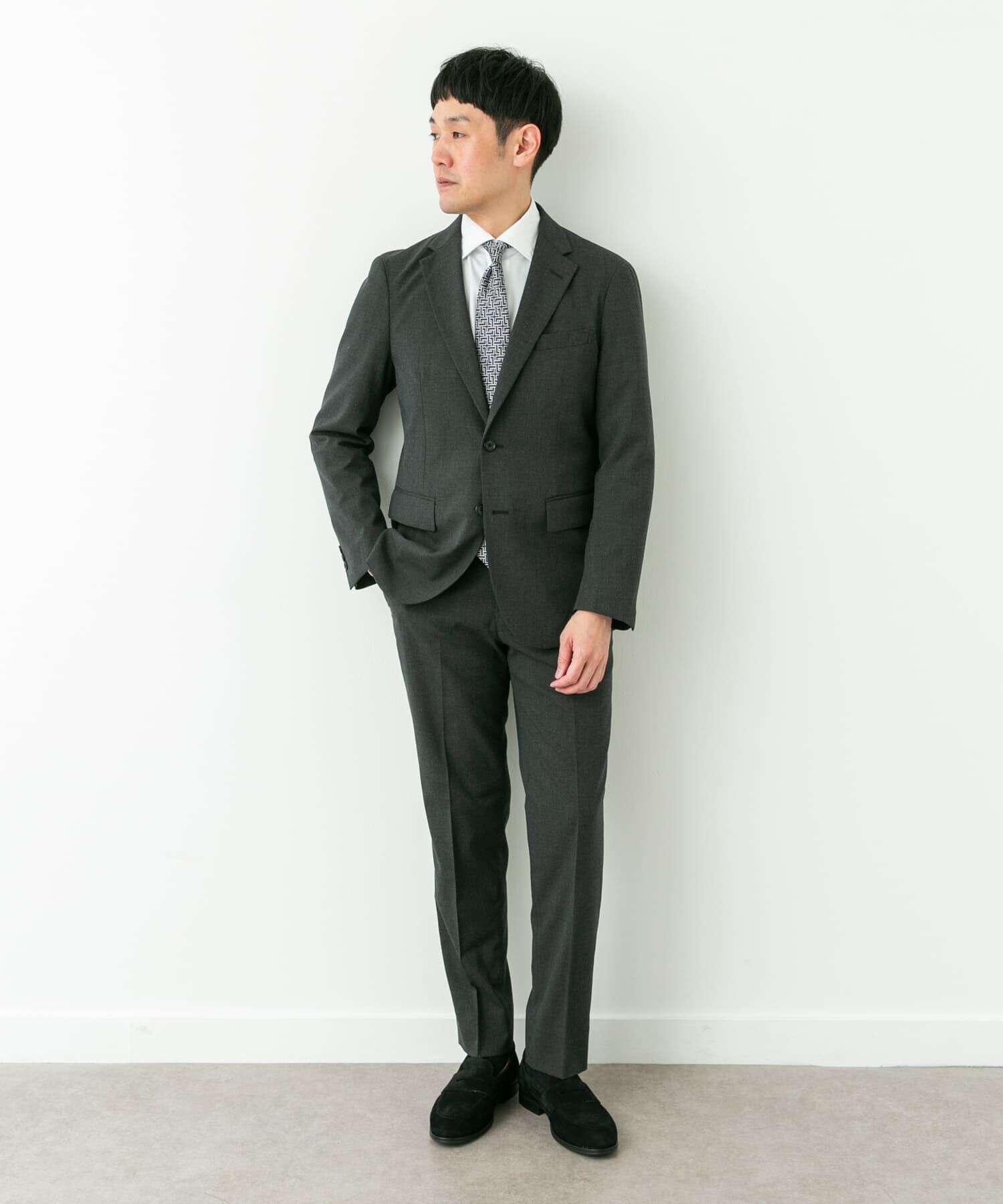 URBAN RESEARCH DOORS「LIFE STYLE TAILOR　ウールライクコンフォータブルスマートパンツ」|スラックス|