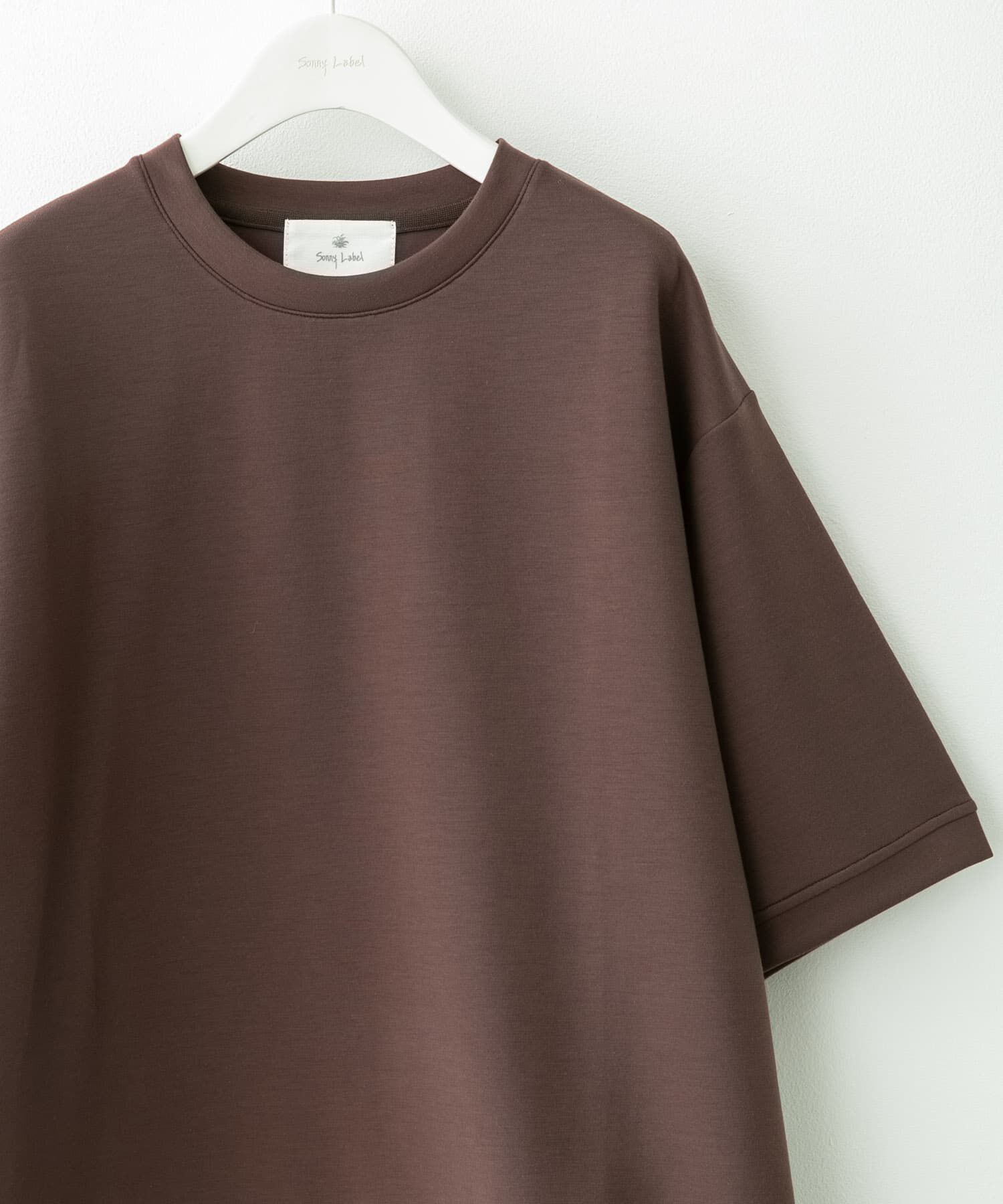 Sonny Label 「シルキーダンボールニットTシャツ」|Tシャツ・カットソー|ブラウン
