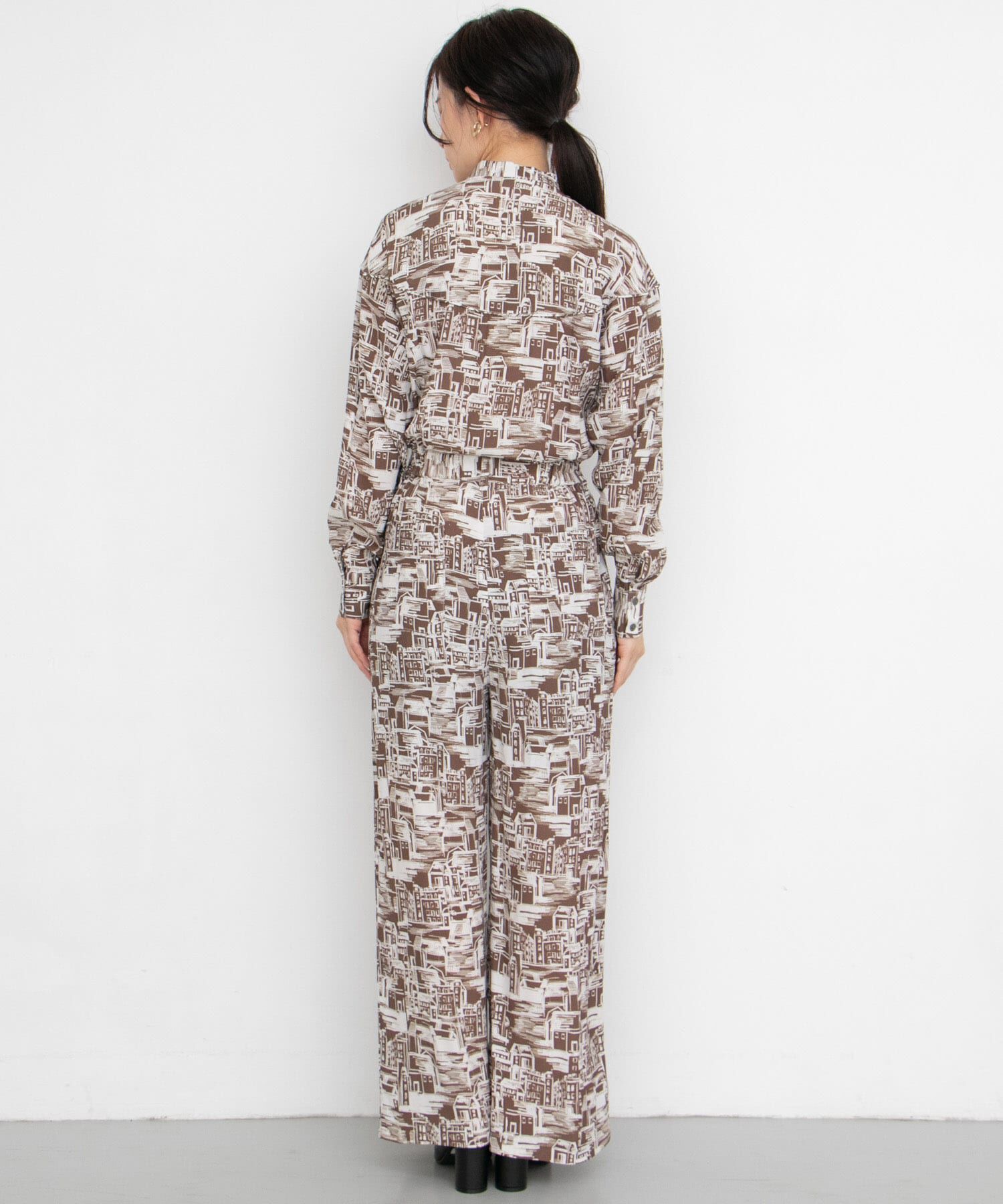  「townプリントジャンプスーツ&there4;」|スカート|