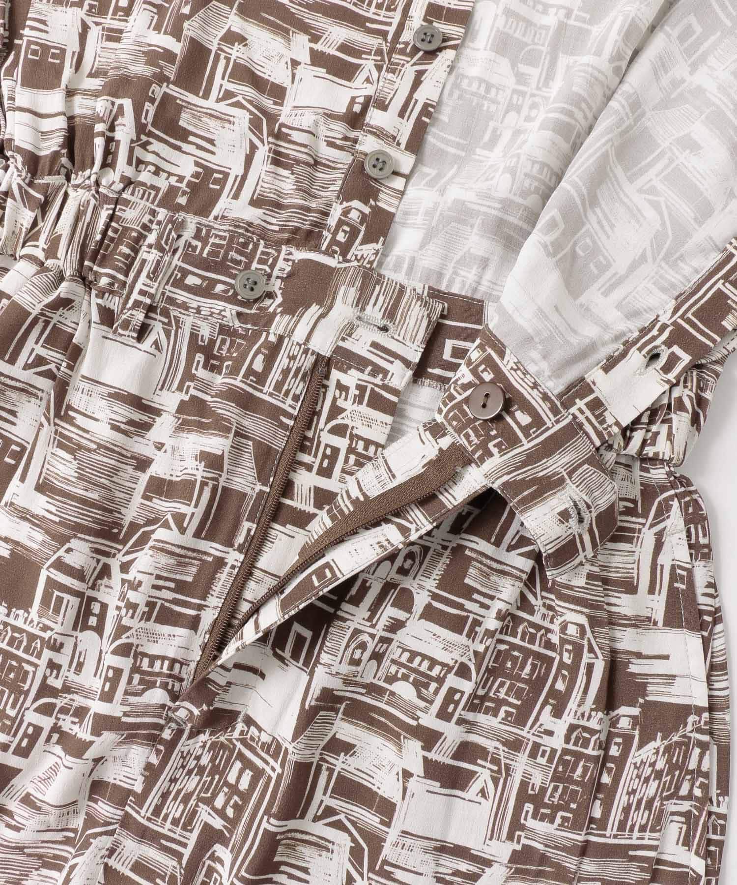  「townプリントジャンプスーツ&there4;」|スカート|