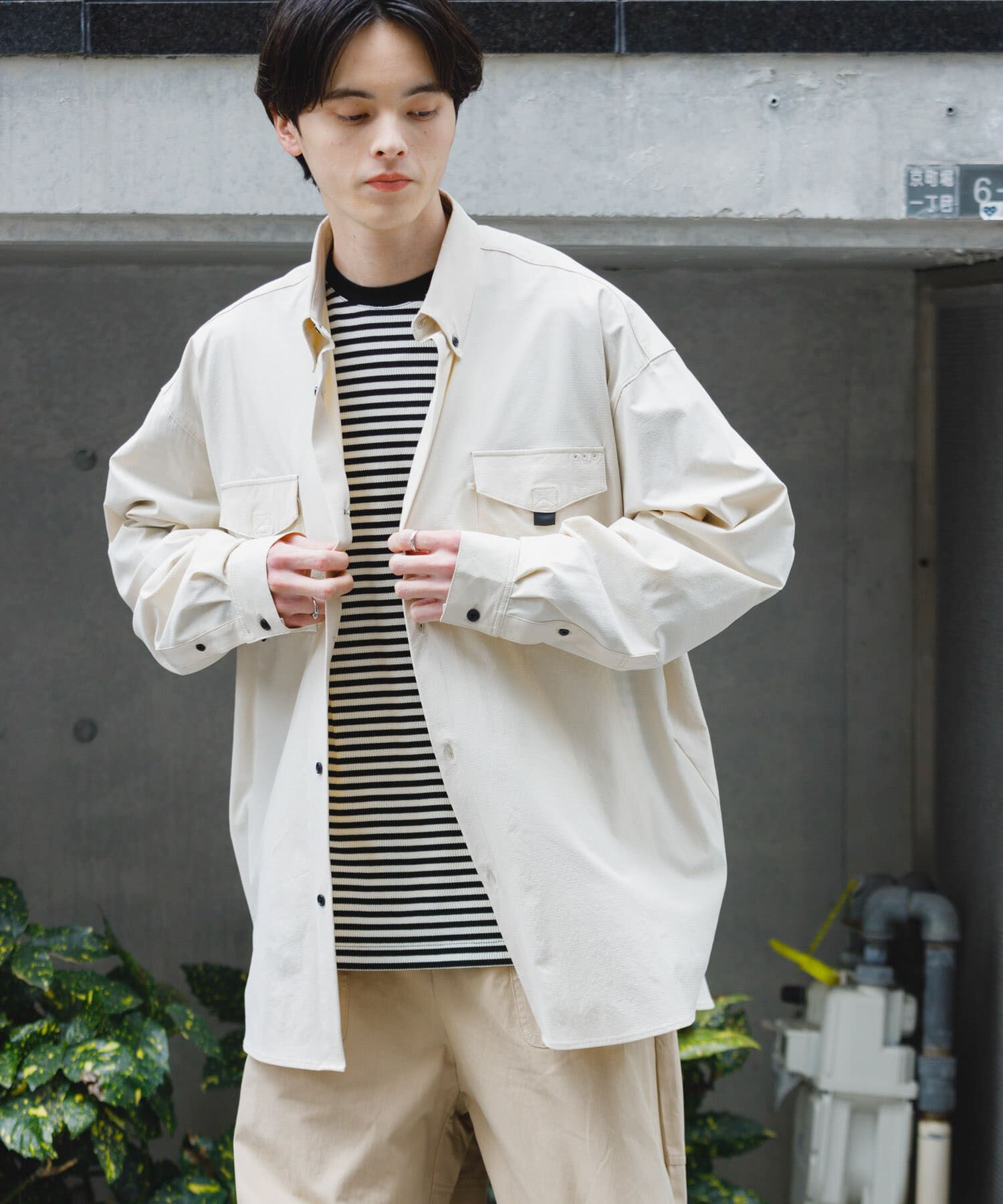 SENSE OF PLACE by URBAN RESEARCH「リップストップフィッシングシャツ」|シャツ・ブラウス|