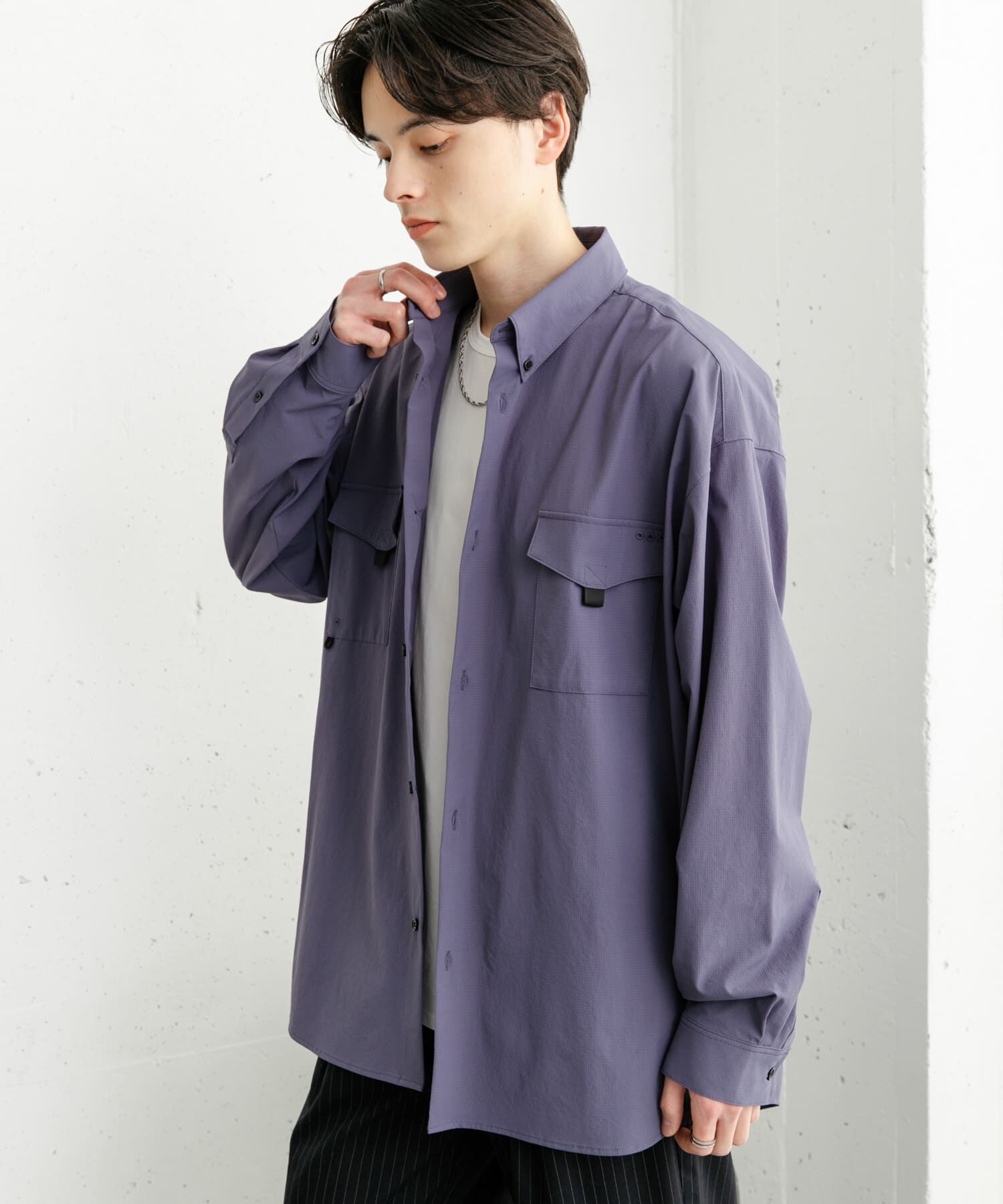 SENSE OF PLACE by URBAN RESEARCH「リップストップフィッシングシャツ」|シャツ・ブラウス|