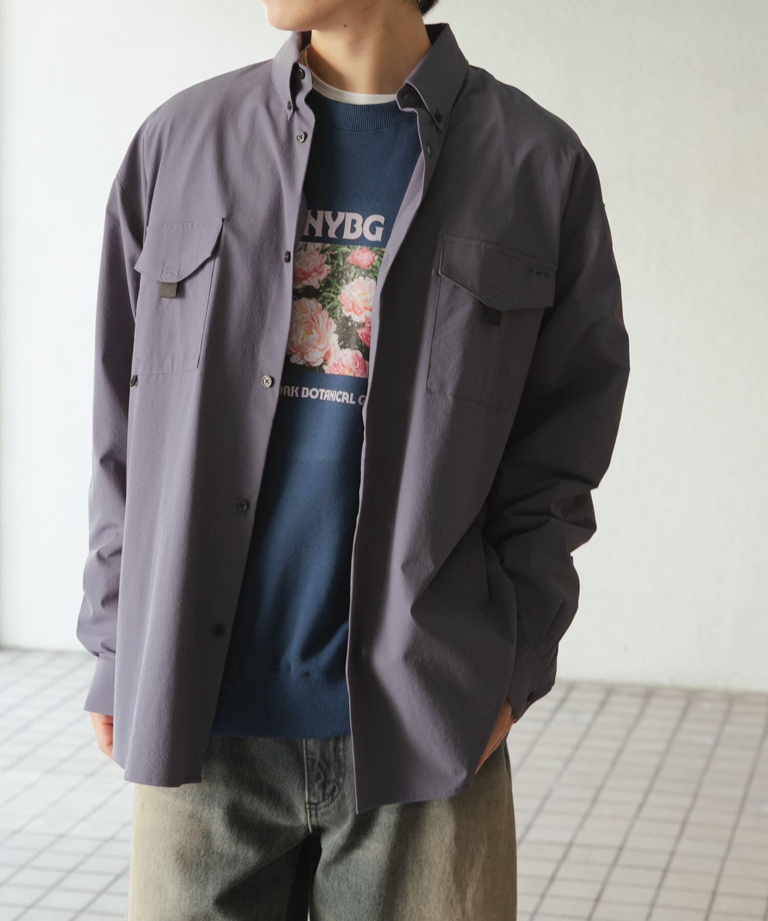 SENSE OF PLACE by URBAN RESEARCH「リップストップフィッシングシャツ」|シャツ・ブラウス|