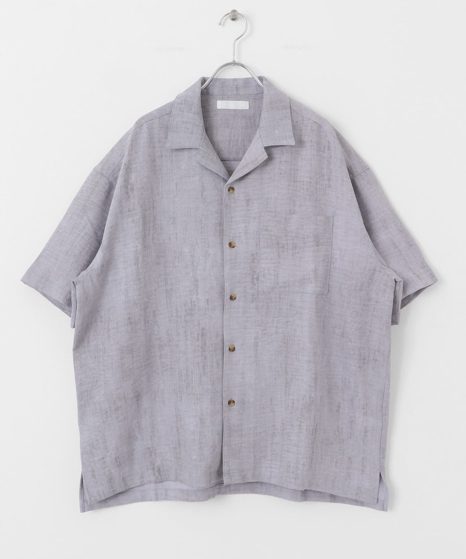 SENSE OF PLACE by URBAN RESEARCH「マーブルオープンカラーショートスリーブシャツ」|シャツ・ブラウス|