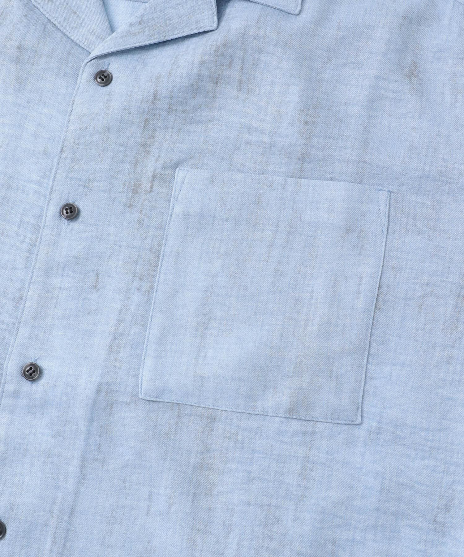 SENSE OF PLACE by URBAN RESEARCH「マーブルオープンカラーショートスリーブシャツ」|シャツ・ブラウス|