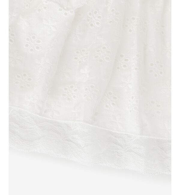  「ウエストリブ裾レースフリルミニスカート」|スカート|