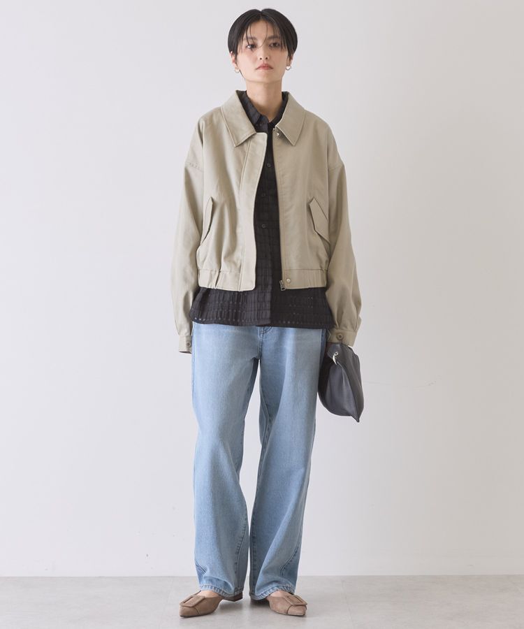 AMERICAN HOLIC「襟付きショート丈ブルゾン」|ブルゾン・スタジャン|