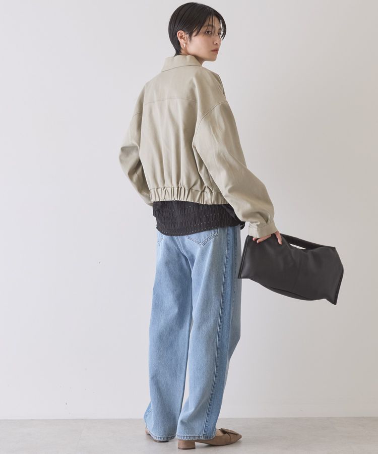 AMERICAN HOLIC「襟付きショート丈ブルゾン」|ブルゾン・スタジャン|