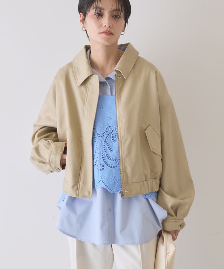 AMERICAN HOLIC「襟付きショート丈ブルゾン」|ブルゾン・スタジャン|