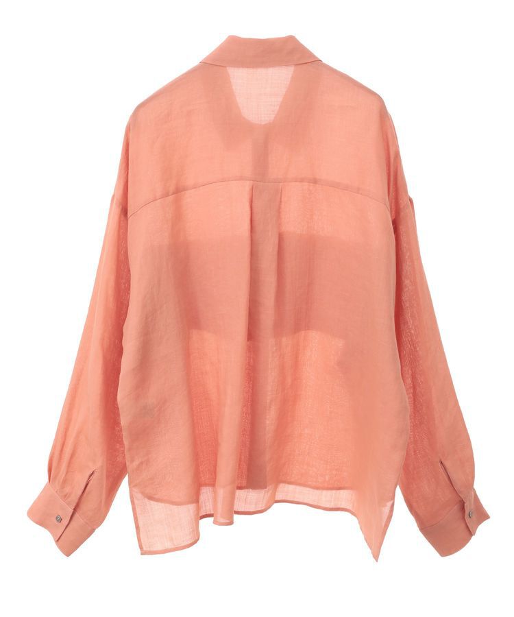 GARAGE OF GOOD CLOTHING「リネン切り替えポケットショート丈シャツ」|シャツ・ブラウス|