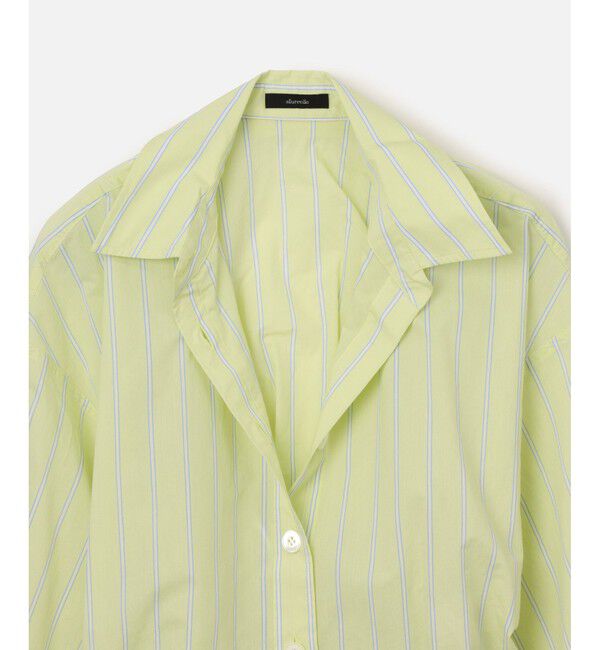 allureville「トリムストライプバックタックシャツ」|シャツ・ブラウス|