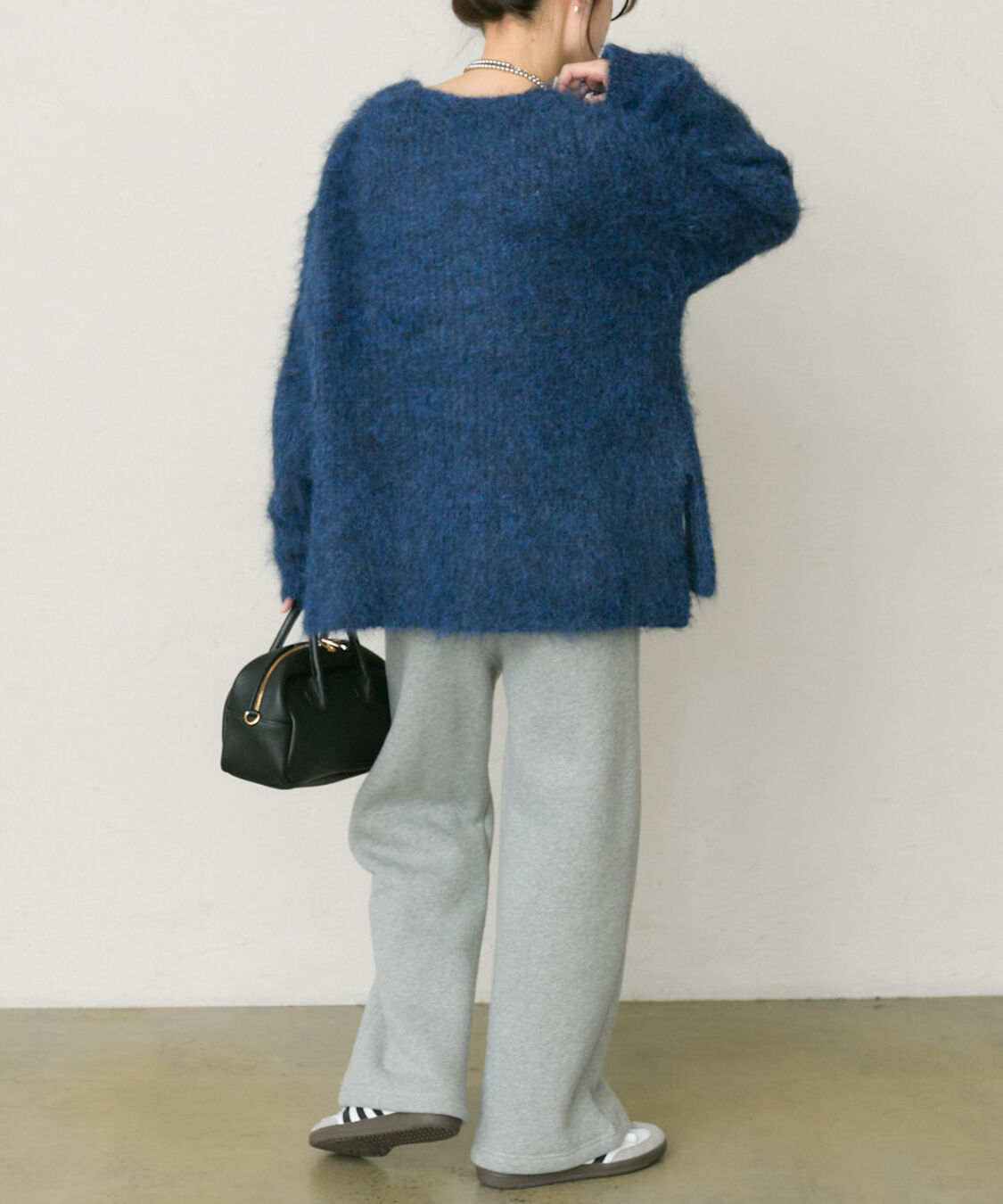  「起毛Vネックニットプルオーバー」|キャミソール|