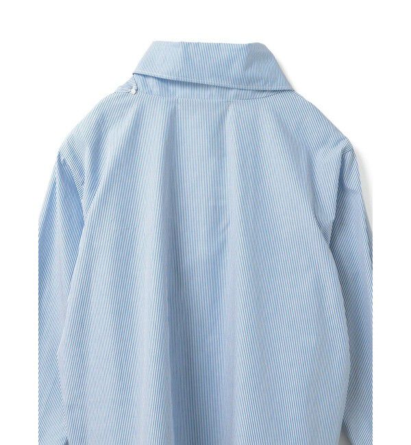 mizuiro ind「mizuiro ind ストライプスカーフカラーシャツ」|シャツ・ブラウス|