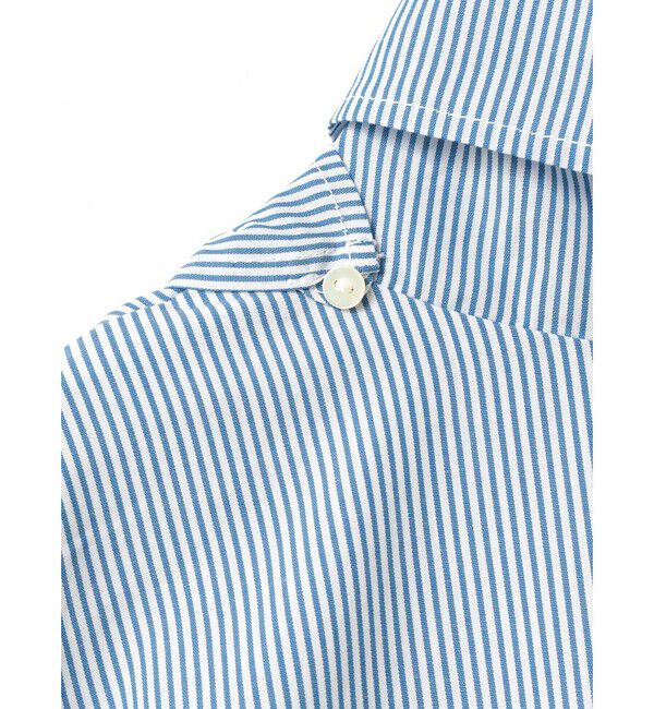 mizuiro ind「mizuiro ind ストライプスカーフカラーシャツ」|シャツ・ブラウス|