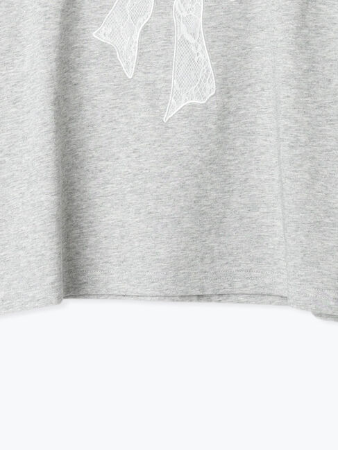 Te chichi TERRASSE「【接触冷感】レース刺繍クロップドTシャツ」|Tシャツ・カットソー|