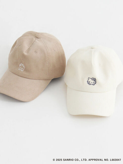 Te chichi TERRASSE「【HELLO KITTY】刺繍入りコーデュロイキャップ」|その他|