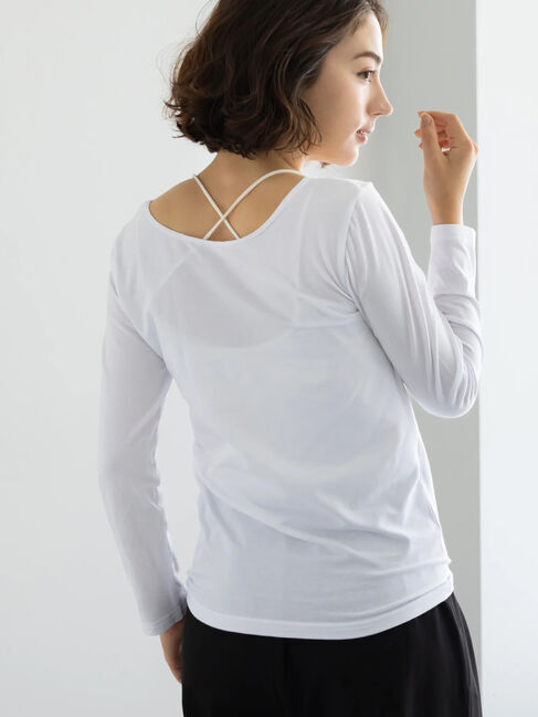 Te chichi「ヘルスヒートインナー(Uネック)」|Tシャツ・カットソー|