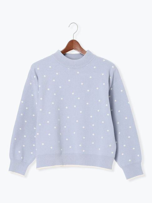 Te chichi TERRASSE「ドットジャカードハイネックニット」|ニット・セーター|