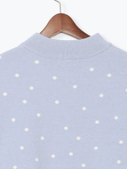 Te chichi TERRASSE「ドットジャカードハイネックニット」|ニット・セーター|