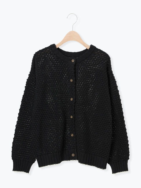 Samansa Mos2「ラーベン編み前後2WAYニット」|カーディガン|