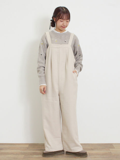 Samansa Mos2「ウール混タックサロペット」|その他|