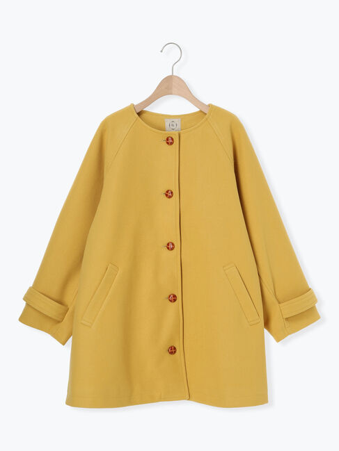 Samansa Mos2「ウーリーライクミドル丈クルーネックコート」|その他|