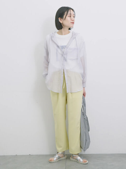 Samansa Mos2 blue「【接触冷感】マルチスタイルイージーパンツ」|その他|