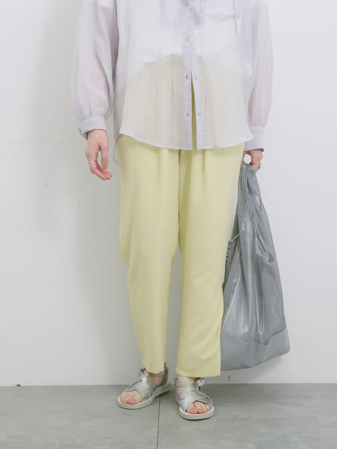 Samansa Mos2 blue「【接触冷感】マルチスタイルイージーパンツ」|その他|