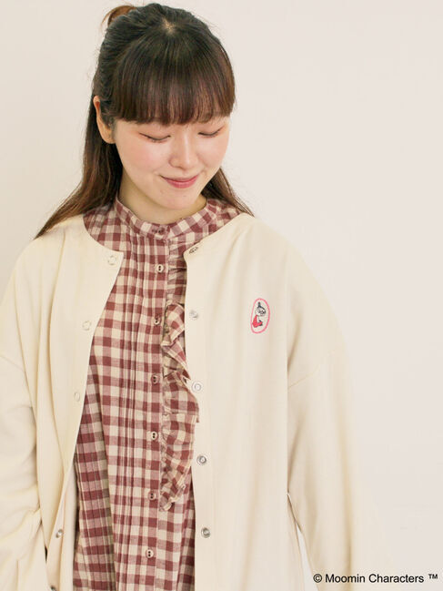 Samansa Mos2「【MOOMIN&times;Samansa Mos2】ミニ裏毛カーディガン」|カーディガン|キナリ