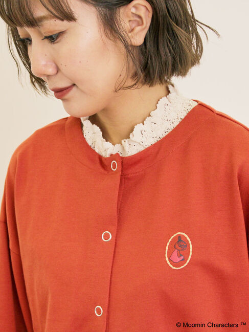 Samansa Mos2「【MOOMIN&times;Samansa Mos2】ミニ裏毛カーディガン」|カーディガン|