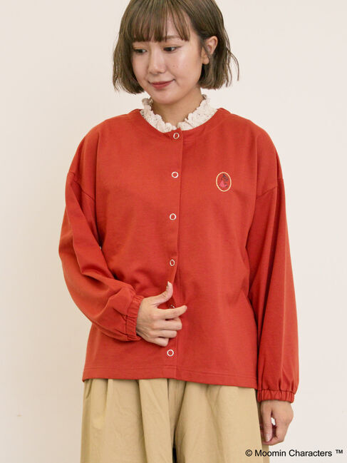 Samansa Mos2「【MOOMIN&times;Samansa Mos2】ミニ裏毛カーディガン」|カーディガン|