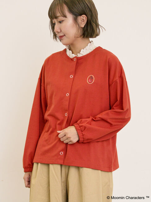 Samansa Mos2「【MOOMIN&times;Samansa Mos2】ミニ裏毛カーディガン」|カーディガン|