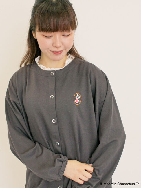 Samansa Mos2「【MOOMIN&times;Samansa Mos2】ミニ裏毛カーディガン」|カーディガン|