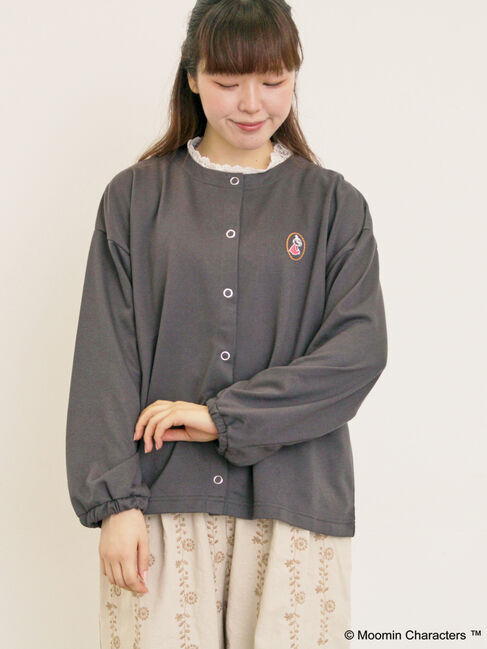 Samansa Mos2「【MOOMIN&times;Samansa Mos2】ミニ裏毛カーディガン」|カーディガン|
