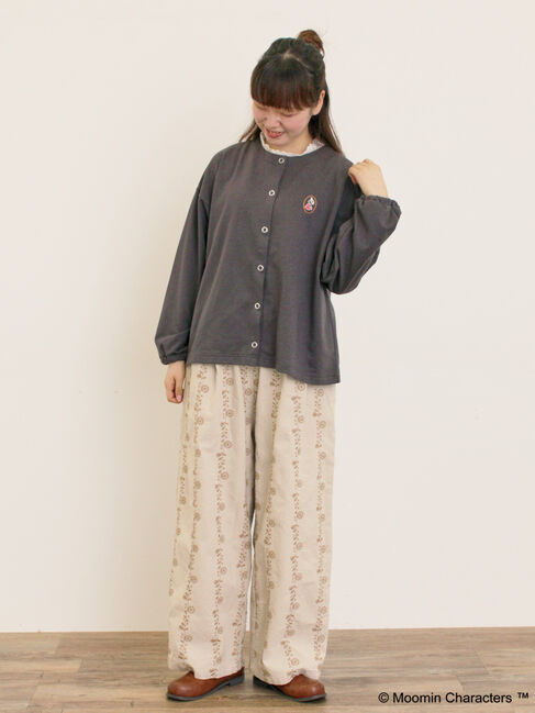 Samansa Mos2「【MOOMIN&times;Samansa Mos2】ミニ裏毛カーディガン」|カーディガン|