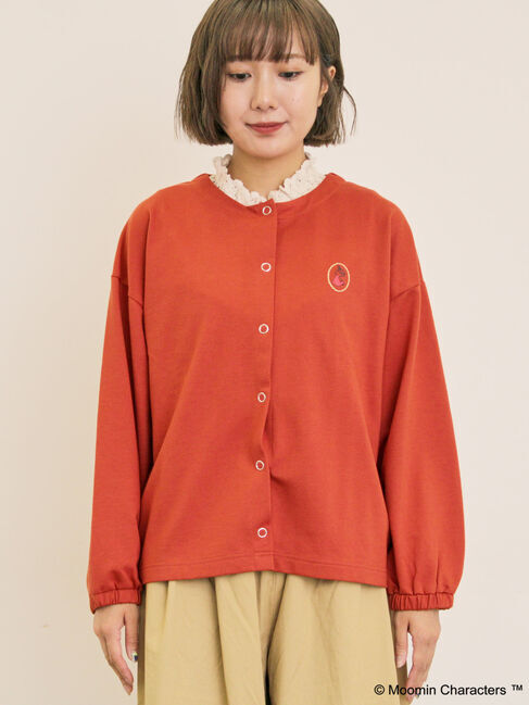 Samansa Mos2「【MOOMIN&times;Samansa Mos2】ミニ裏毛カーディガン」|カーディガン|