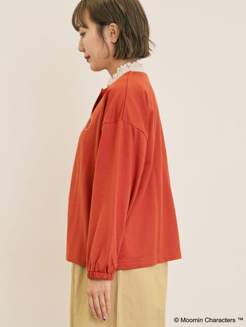 Samansa Mos2「【MOOMIN&times;Samansa Mos2】ミニ裏毛カーディガン」|カーディガン|