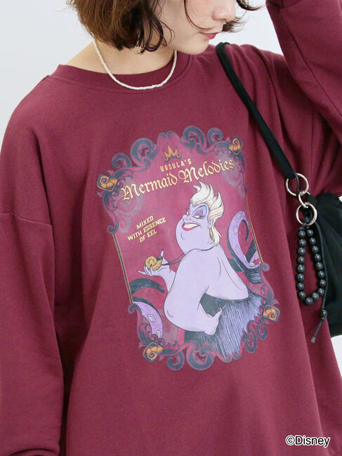 Samansa Mos2 blue「【Disney】ヴィランズ/裏毛スウェット」|Tシャツ・カットソー|