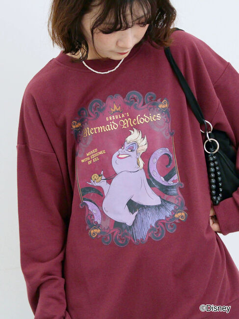 Samansa Mos2 blue「【Disney】ヴィランズ/裏毛スウェット」|Tシャツ・カットソー|